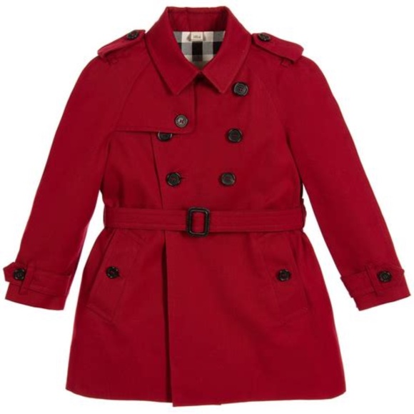 Burberry Red Mini Wiltshire Trenchcoat size 2 - Picture 4 of 16